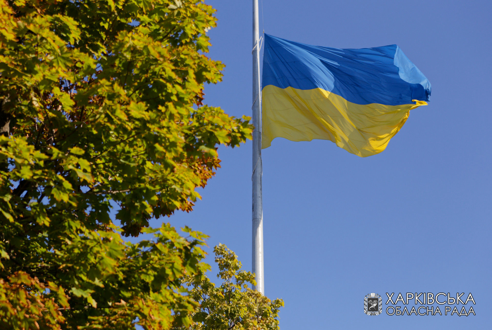 У Харкові урочисто підняли Державний прапор України