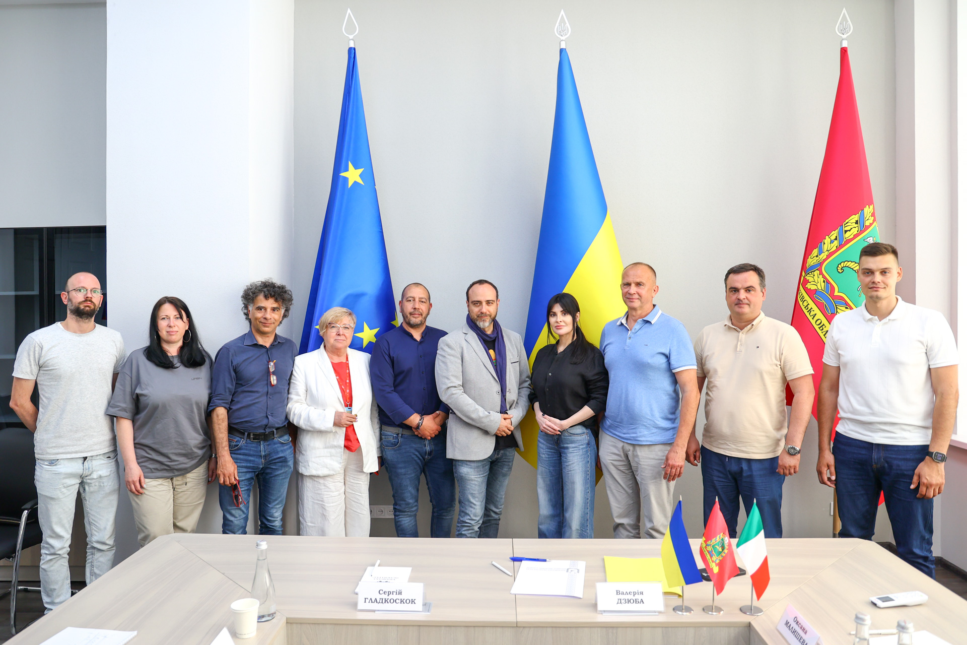 Відбулась зустріч представників Харківської обласної ради, обласної військової адміністрації з делегацією Італійської Республіки (регіон Венето).