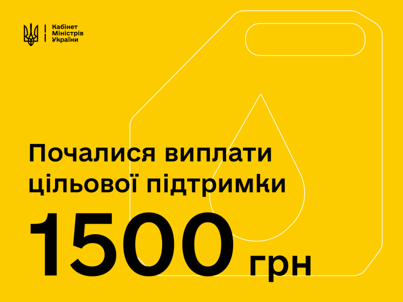 Стартували виплати 1500 грн в межах програми цільової підтримки для пенсіонерів та вразливих категорій